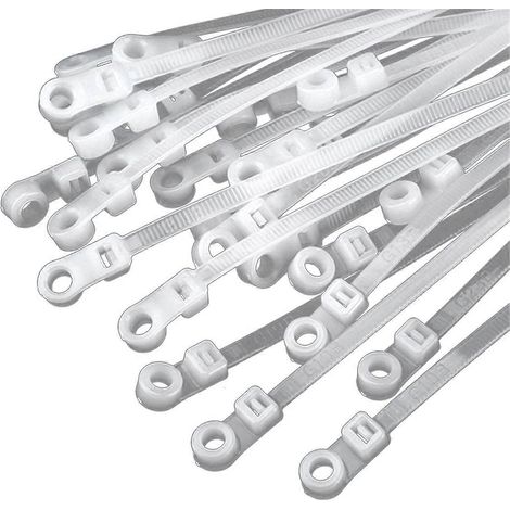 Nylon-Kabelbinder mit Schraubloch – selbstsichernd, für Kabelbündel (1/5)