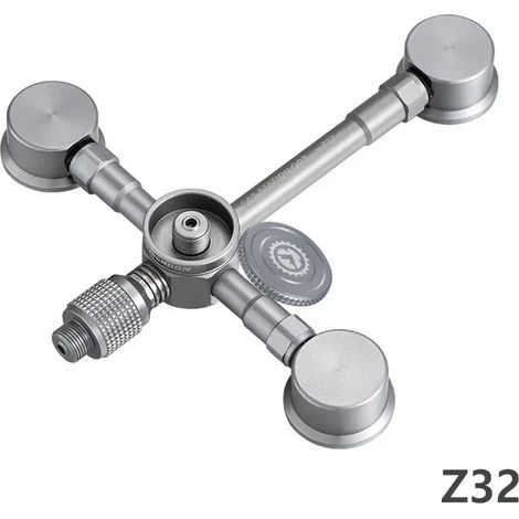 Adaptateur pour réchaud à gaz de camping 3 en 1, adaptateur butane, adaptateur de conversion de tête de cartouche de gaz, convertisseur butane en alliage d'aluminium pour réchauds de cuisine portables (1/5)