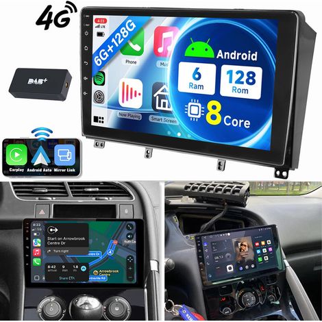 8 cœurs Android 15 Pour Peugeot 3008/5008 2009-2016 Autoradio GPS WIFI Carplay 6+128G DAB (1/5)
