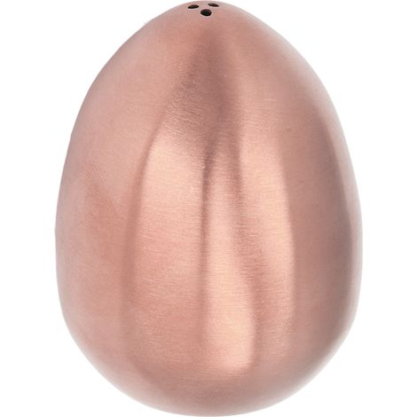 Pfefferstreuer aus Edelstahl in Eiform, roségoldene Farbe, ideal für Grillabende im Freien, Restaurants und Bankette. (1/5)