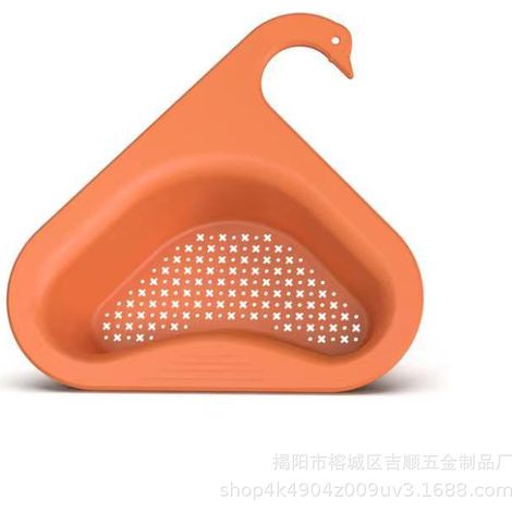 Panier de vidange d'évier de cuisine, panier de crépine d'évier de cuisine d'angle, support de crépine de stockage suspendu triangulaire, support de vidange d'évier suspendu avec poignée, crépine de c (1/3)