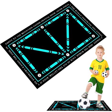 Fußballtrainingsmatte, Fußballtrainingsmatte, Fußtritttrainingsmatte, rutschfeste Fußballtrainingsmatte, Dribblingtrainingsmatte (1/5)
