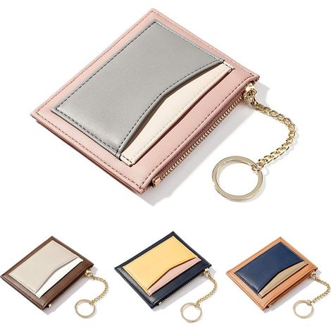 Portefeuille femme, cuir PU (Rose),