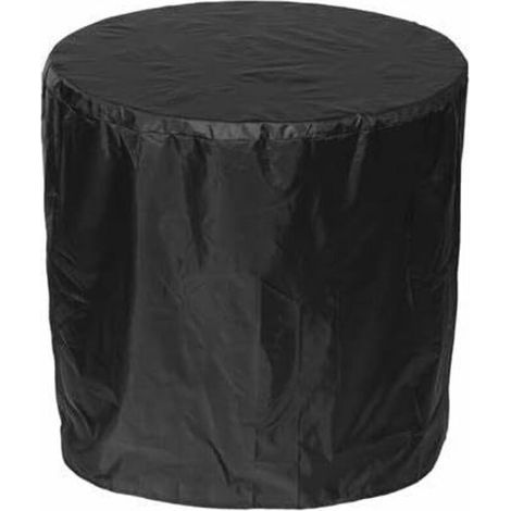 Housse de protection pour barbecue noire 90120 cm [1000 pression d'eau] 1 housse de pluie ronde en polyester anti-poussière (1/5)
