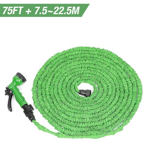 Tuyau D'Arrosage Extensible,75FT Tuyau Arrosage Flexible, Vert (1/5)
