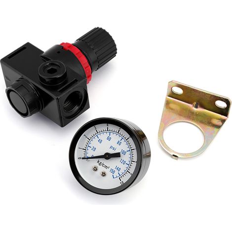 BR3000 G3/8'' Druckregler für Luftkompressor mit Manometer (1/5)