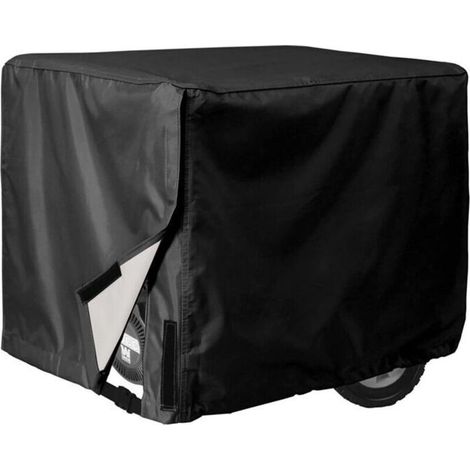 Couvercle universel étanche de générateur 26x20x20 pouces pour la plupart des générateurs 3000-5000 Watt noir, couverture de générateur en PVC 420D (L x H x l) (1/4)