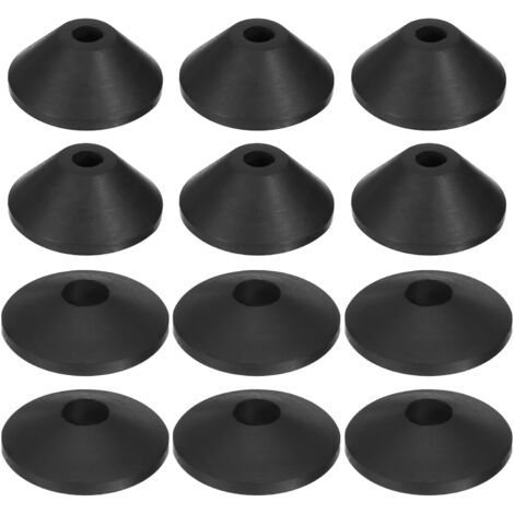 BUNTHAUS Kit de prévention des fuites de cuvette de toilette, lot de 12 rondelles coniques en caoutchouc
