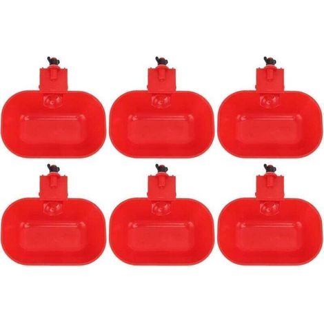 6 PCS Abreuvoirs Automatiques pour Volaille, Grand Abreuvoir ABS épaississant, Abreuvoir Automatique pour Poulet, Chien, Canard G1/8 Filetage Male (1/3)