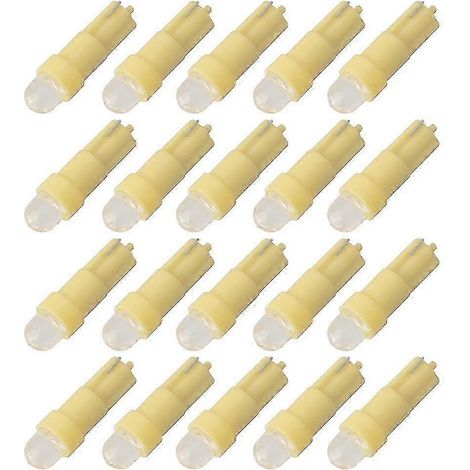 Lot de 20 ampoules LED T5 12V pour tableau de bord de voiture (éclairage intérieur). (1/5)