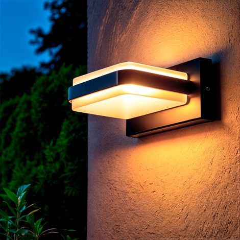 Aplique de Pared Exterior LED 10W Aluminio Duhun Negro