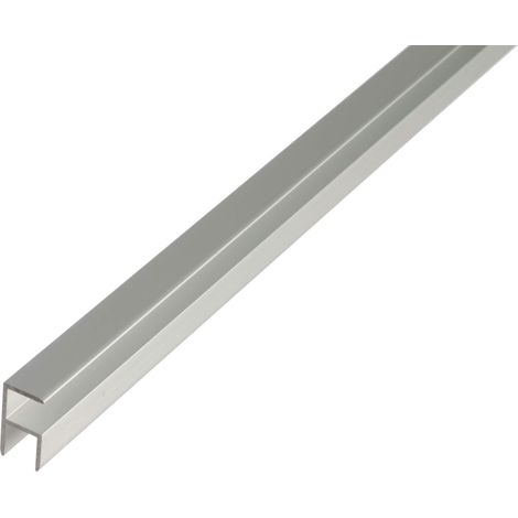 Alberts 030845 Profilo ad angolo, autobloccante, alluminio, anodizzato argento, 1000 x 19,5 x 38,9 mm