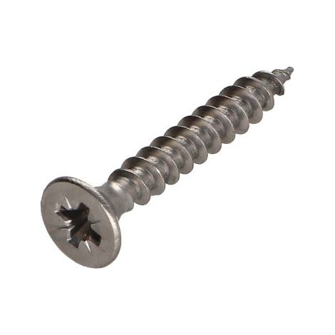 VBA Vis bois agglo Inox A2 Tête fraisée Pozi 6X40-1 pièce