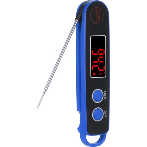 Termometro digitale per alimenti pieghevole da 1,9 pollici con display LED a lettura istantanea e magnete di adsorbimento. (1/5)