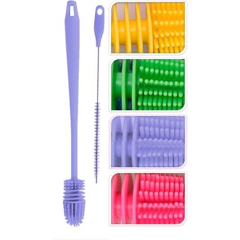 Cepillo limpia botellas colores surtidos, 2 uds (1/2)