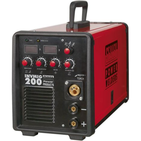Sealey Inverter Welder MIG, TIG & MMA 200A INVMIG200 (1/5)