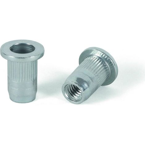 Tuerca lisa ancha con estrias bralo m8 45 uds