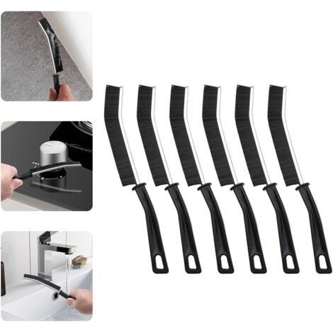Lot de 6 Brosses de Nettoyage à Poils Durs Brosse à Joints Carrelage, Idéal pour Salle de Bain, Cuisine, Toilettes, Évier, Douche et Sols (1/5)