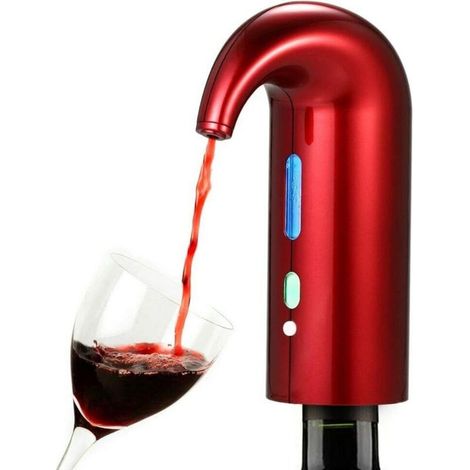 Aérateur et Distributeur de Vin Rouge Distributeur Automatique d'oxydants de Vin Verseur Rechargeable-rouge-Fei Yu (1/5)