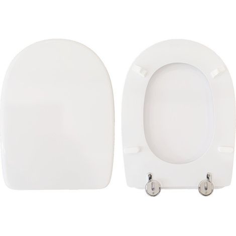 Copriwater Mistral Eos legno rivestito in resina poliestere bianco (1/4)