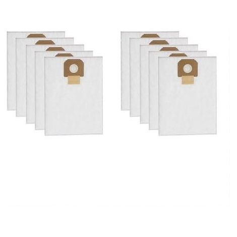Lot de 10 sacs à poussière de rechange pour aspirateur Bosch GAS 35 (2607432037) – pièces détachées pour le nettoyage domestique (1/5)