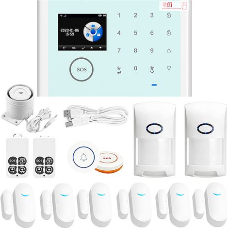 Système d'alarme intelligent CS118, WiFi GSM GPRS, Contrôle à distance via Tuya APP, 433MHz, Sécurité domicile, Compatible avec commande vocale (1/5)