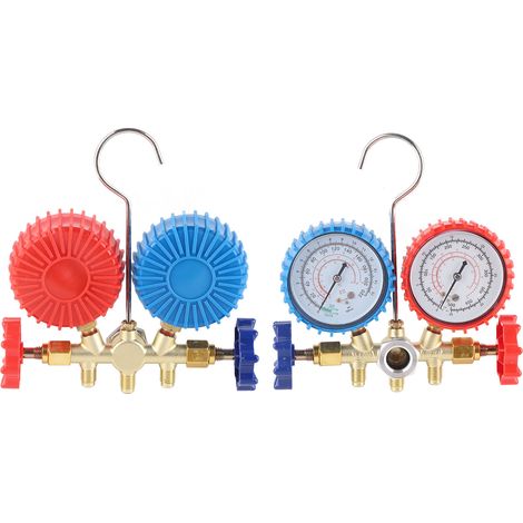 Ensemble de jauge de collecteur ca R134A, Kit de réfrigération HVAC en laiton résistant à la Corrosion R12 R22 R502 (1/5)