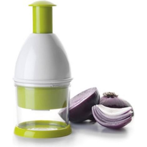 Hachoir manuel à oignons et légumes bio avec récipient IBILI 799600