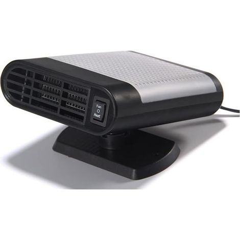 12V 15W radiateur de Voiture radiateur portatif,Chauffage Multifonction Auto pour Dégivrage et Désembuagede Voiture,2 en 1 Chauffage de Voiture Portable - Gris (1/5)