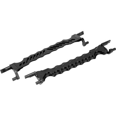 Support Batterie Alliage 2 Pièces pour Traxxas 1/5 6S 8S, Pièces Amélioration RC Noir (1/5)