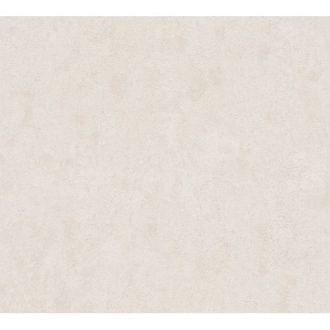 Papier peint intissé Effet béton Crème - 10,05 x 0,53 m (1/4)