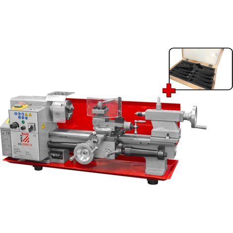 TOUR A METAUX D'ETABIL AVEC VARIATEUR HOLZMANN ED300ECO + 9 OUTILS 9TLG10