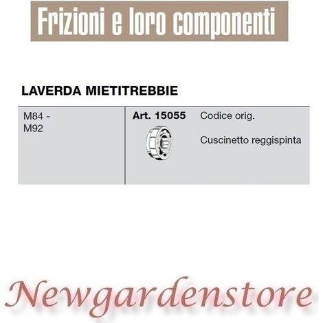 Cuscinetto reggispinta 15055 LAVERDA MIETITREBBIE M84 M92 compatibile