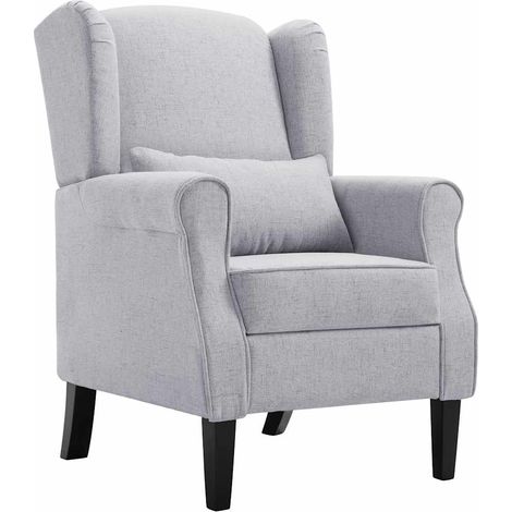 Sessel Hellgrau Stoff