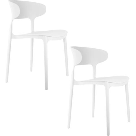 Lot de 2 chaises d'intérieur et extérieur design moderne FAIN (1/5)
