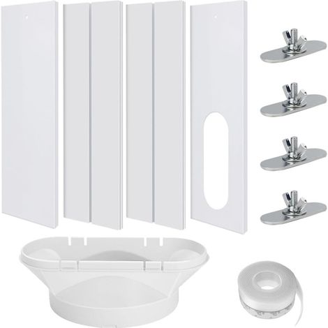 Kit Calfeutrage Climatiseur, TGKYK 4PCS Joint de Fenetre Climatisation Réglable, Calfeutrage Fenetre Climatiseur, Kit Fenetre Climatiseur Mobile, Adaptateur Tuyau Climatiseur Mobile 13cm (1/5)