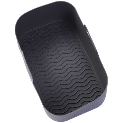 Moule silicone friteuse air 19x12 cm, plaque cuisson antiadhésive facile nettoyage (1/4)