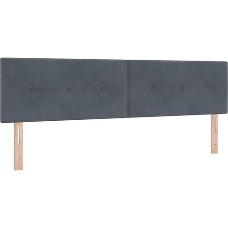 Maison Exclusive - Testiera Grigio scuro 180 cm Velluto