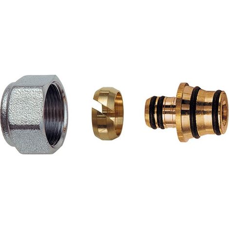 6055 - Kit per tubi MULTISTRATO, con calotta cromata - Misura 20x2,5 6055 80201 (1/2)