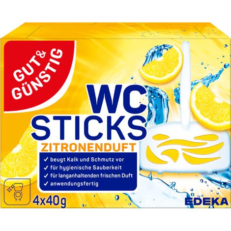G&G WC Sticks Zitronen 4 x 40 g