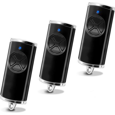 868-MHz-Garagentor-Fernbedienung, 4-Kanal-Tor-Fernbedienung für Hörmann-Handsender, Tor- und Garagentor-Fernbedienung kompatibel mit Hörmann HSM4 HSE2 HS1 HS4 HSZ1 HSZ2 (3 Stück) (1/5)