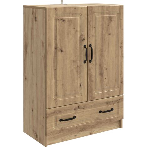 Sideboard Artisan Oak 66 x 34.5 x 92 cm Engineered Wood vidaXL