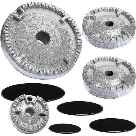 Flat Stylecooker Hat Set Couvercle de la cuisinière amélioré, Capuchon de couronne de brûleur de plaque de cuisson à gaz du four, Capuchon de brûleur à gaz Convient à la plupart des stov à gaz (1/5)