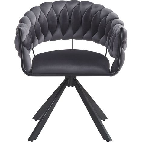 Tissu velours haut de gamme (2 pièces), chaise de salle à manger, chaise de coiffeuse, chaise légère de style mode, chaise moderne simple, chaise ergonomique, design de pieds réglables, pieds métalliq