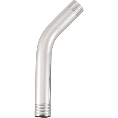 Rallonge de pommeau de douche mural en acier inoxydable G1/2 pouce 15 cm, bras de douche coudé, tuyau supplémentaire (1/5)