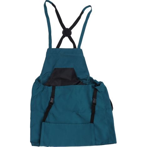 Harvest bag, fruit picking apron, large capacity Oxford cloth, quick-release garden pouch for orchard farm, blue green (1/5)