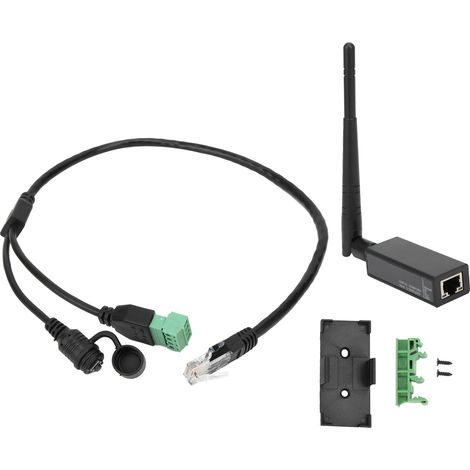 Serveur série RS485 vers Wi-Fi RJ45, module sans fil avec antenne externe, alimentation 5-36 V CC. (1/5)