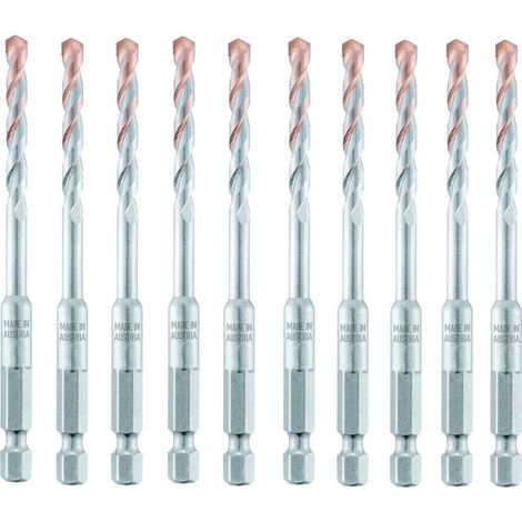 10 Forets Carbure Tungstène - Tuiles, Ardoise et Céramique 130° D. 5 x Lt. 100 x Lu. 39 x Q. 6.35 mm x Z2 - Diamwood