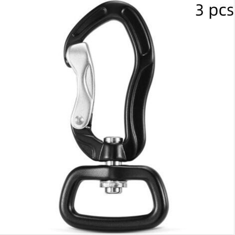 JSSEVN - pcs Swivel Carabiner Clip, 360° Rotating Carabiner, Small Wire Door Carabiner, Rotating Hammock Hanging Hook (1/5)