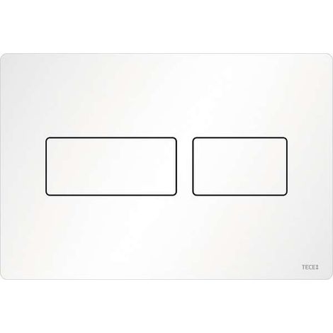 TECEsolid WC-Betätigungsplatte weiß matt für Zweimengentechnik 9240433